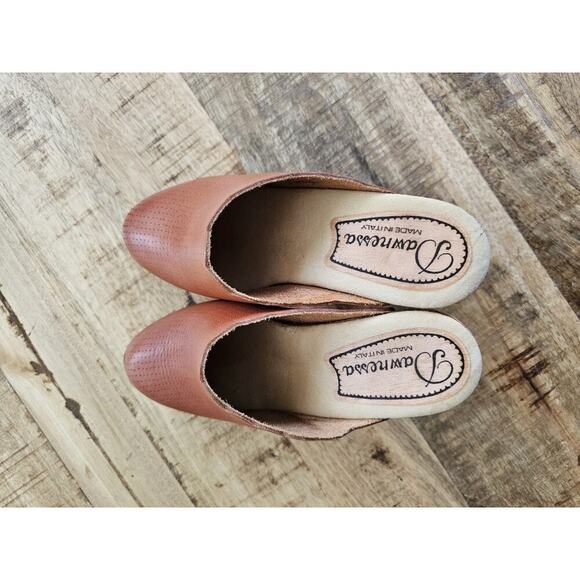 Daw Nessa Vintage Mule Heel Clogs Women's Size 5 Made in Italy Boho Classic - Picture 10 of 12